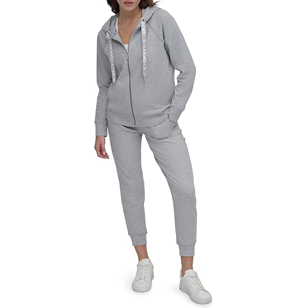 ⚜️美品⚜️　　　DKNY パール　トップス DKNY Women's Plus Size Cozy Comfy Terry Zip Hoodie Pullover